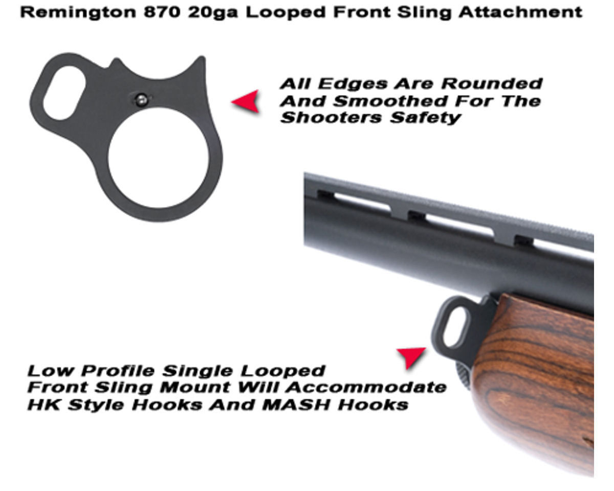 GG&G Remington 870 Ambidextrous Front Sling Attachment, 20 Gauge GGG